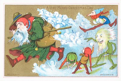 父のクリスマス、クリスマスカードを追うエルフ 作： English School
