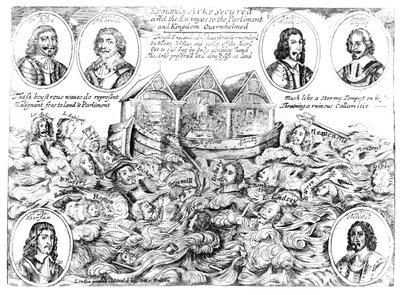 イングランドの箱舟は確保され、議会と王国への敵は圧倒されました、1645-46 作： English School