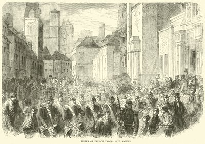 1871年5月、フランス軍のアミアンへの侵入 作： English School