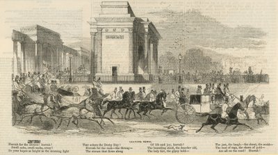 Epsom Races：Leaving Town 作： English School
