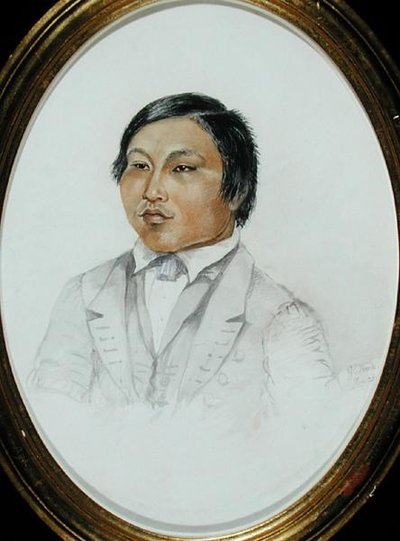 エラスムス・オーガスティン・カリヒルア 1855年頃（水彩・紙 作： English School