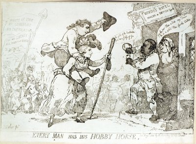 すべての人は1784年に公開された彼の趣味の馬を持っています 作： English School