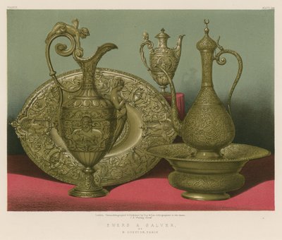 Ewers and Salver by M Gueyton、パリ 作： English School