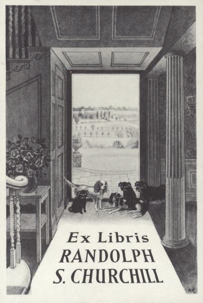 Ex Libris Randolph Sチャーチル 作： English School