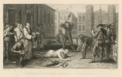 ホワイトホールでのチャールズ1世の処刑 作： English School