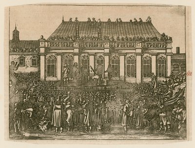 ホワイトホールでのチャールズ1世の死刑 作： English School