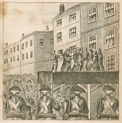 ロンドンのタワー・ヒルでの反乱軍領主の処刑 作： English School