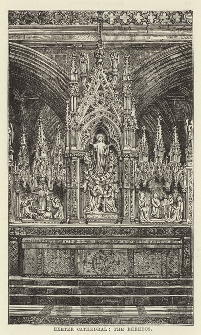 エクセター大聖堂、reredos 作： English School