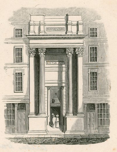エクセターホール、ストランド、ロンドン 作： English School