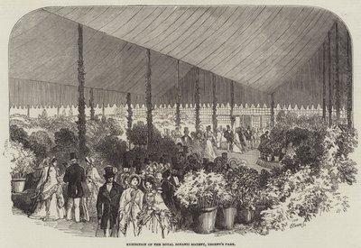 リージェンツ・パークの王立植物協会の展示会（彫刻 作： English School