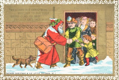 父のクリスマスと彼の小さな友達第1、クリスマスカード 作： English School