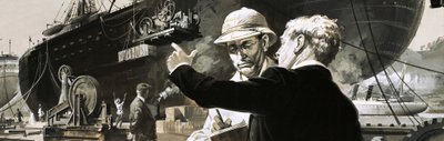 最初のフランス人エンジニア、フェルディナンドドレセップスが失敗したパナマ運河 作： English School