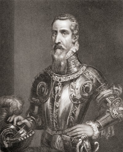 フェルナンドアルバレスデトレドイピメンテル、「フィリップ2世の治世の歴史」より、1855年に出版 作： English School