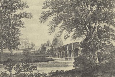 フィフティーン・アーチ橋、1818（グラビア） 作： English School