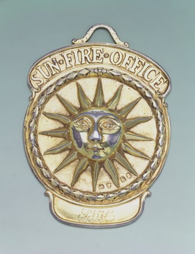 火災保険バッジ、1810年頃（金属） 作： English School