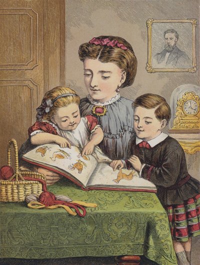 読書の最初のレッスン（カラーリトグラフ 作： English School