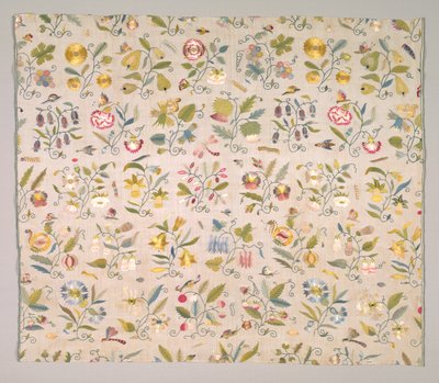 花の刺繡、1600年代初頭 作： English School