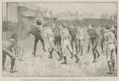 ケニントンオーバルでのフットボール協会チャレンジカップの試合 作： English School