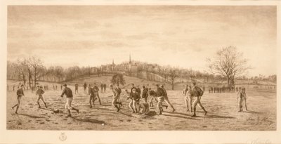 ハロー学校でのフットボール、1887 作： English School