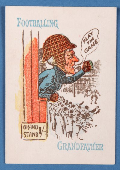 ハッピーファミリーカードゲームのフットボールの祖父、c.1890-1900 作： English School