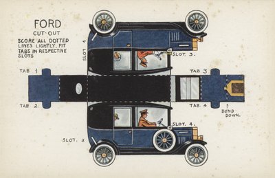 Ford Cut Out（カラーリトグラフ 作： English School