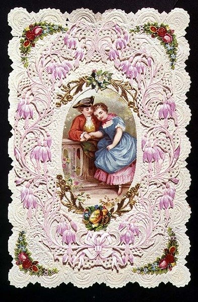 Forget Me Not」「Victorian Card」（コラージュ） 作： English School