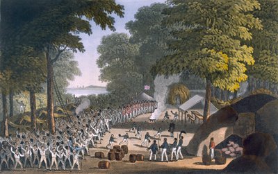 フォートマクスウェル、1820年（アクアチント色） 作： English School