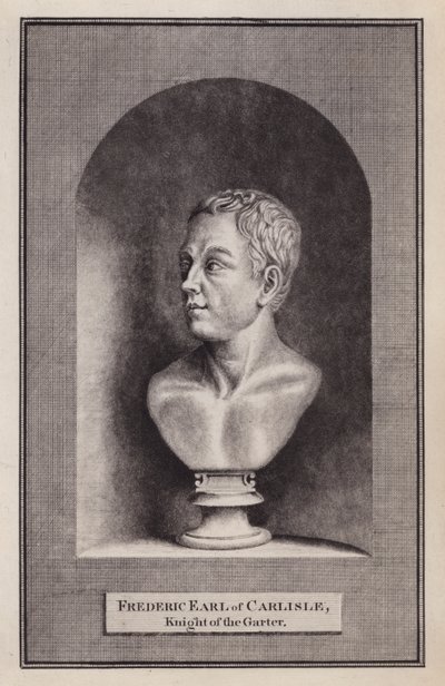 フレデリック・ハワード（第5代カーライル伯爵）（イギリスの政治家・外交官）（彫刻）Frederick Howard, 5th Earl of Carlisle, the English politician and diplomat 作： English School