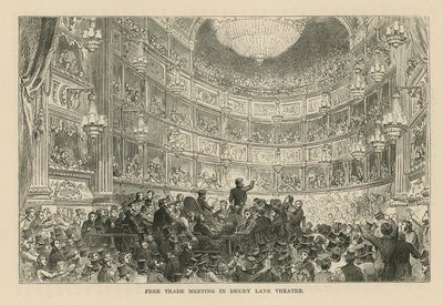 Drury Lane Theaterでの自由貿易会議 作： English School