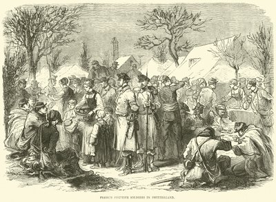 1870年11月、スイスのフランス人逃亡兵 作： English School
