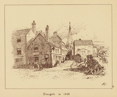 1882年のフリアゲート（リトグラフ） 作： English School