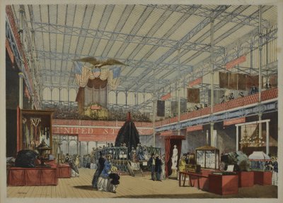 「ディキンソン」の1851年の偉大な展覧会の包括的な写真から、1854年に公開-アメリカ、1854年 作： English School