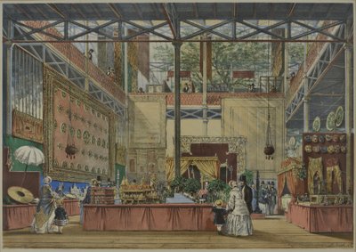 「ディキンソン」の1851年の大展覧会の包括的な写真から、1854年に発行されたインド第5号、1854年 作： English School