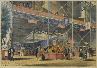 「ディキンソン」の1851年の大展覧会の包括的な写真から、1854年に発行されたインド第2号、1854年 作： English School