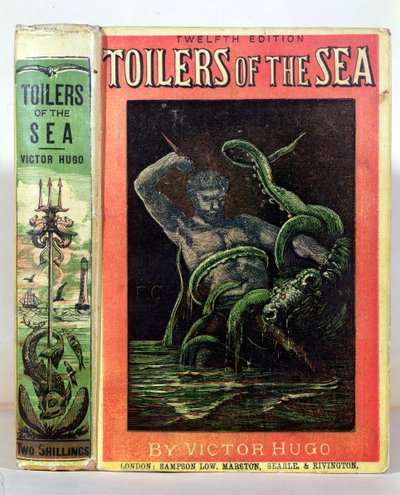 1881年にロンドンで発行されたVictor Hugo（1802-85）によるThe Toilers of the Seaの表紙 作： English School