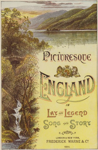 L.ヴァレンタイン作「イギリスの絵」の扉絵（彩色された彫刻）。 作： English School
