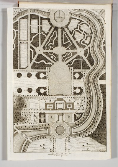 スティーブン・スウィッツァーによる「Ichnographia Rustica：または、貴族、紳士、庭師のレクリエーション」の口絵 作： English School