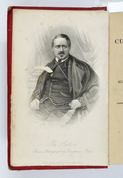 1857年にロンドンでG.Routeledge＆Co.から出版された、作者のポートレートを含むSoyers Culinary CampaignのFrontispiece 作： English School