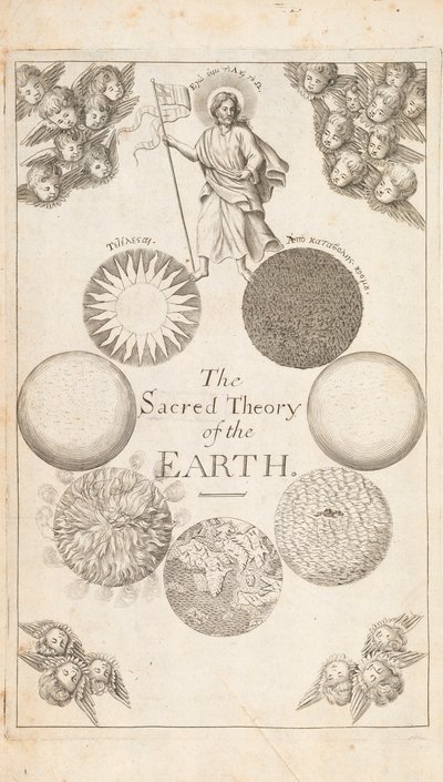 地球の理論からのフロンティピース、トーマスバーネット、ロンドン、1684年 作： English School