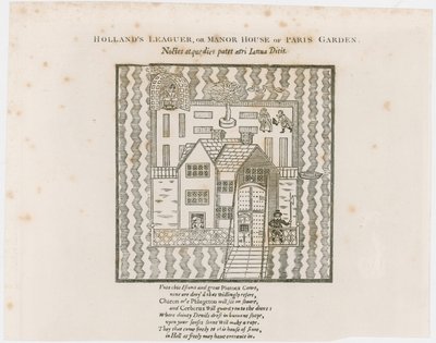 Hollands Leaguer、1632への口絵。ParisGarden 作： English School