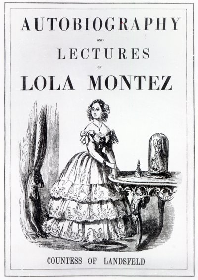 ランドスフェルド伯爵夫人、ローラ・モンテスの自伝と講演の前線 作： English School