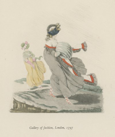 ロンドンのファッションギャラリー、1797 作： English School