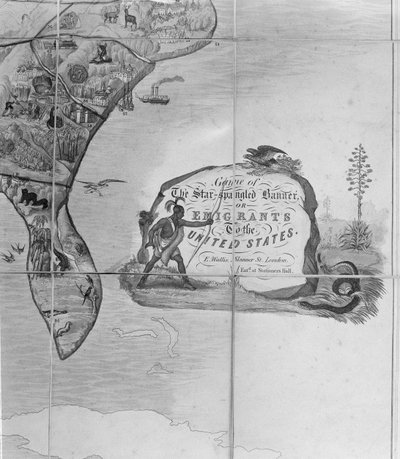 星条旗ゲームあるいは合衆国への移民たち》1840年頃（リトグラフ）（247745の詳細） 作： English School