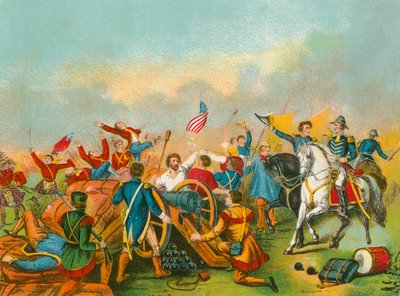 ニューオーリンズの戦いでのジャクソン将軍 作： English School