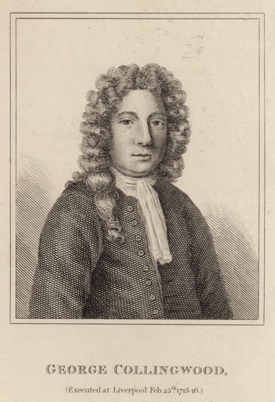 ジョージ・コリングウッド、1715年2月25日リバプールで処刑された 作： English School