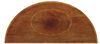 ジョージ3世の象眼細工のサイドキャビネット、1780年頃（マホガニーとチューリップウッド）（441547も参照） 作： English School