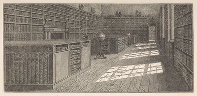 ジョージ 3 世の図書館、大 (または西) 図書館、バッキンガム ハウス、フレデリック オーガスタ バーナードから、Bibliothecae regiae カタログ、ボリューム I 作： English School
