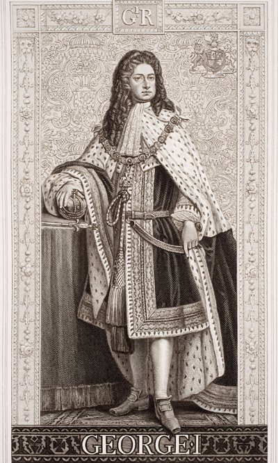`Illustrations of English and Scottish History &39;Volume IIのGeorge I（1660-1727） 作： English School
