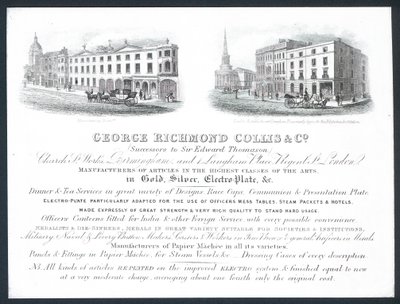 George Richmond Collis＆Co、トレードカード 作： English School
