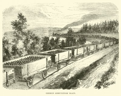 ドイツの弾薬列車、1870年9月 作： English School